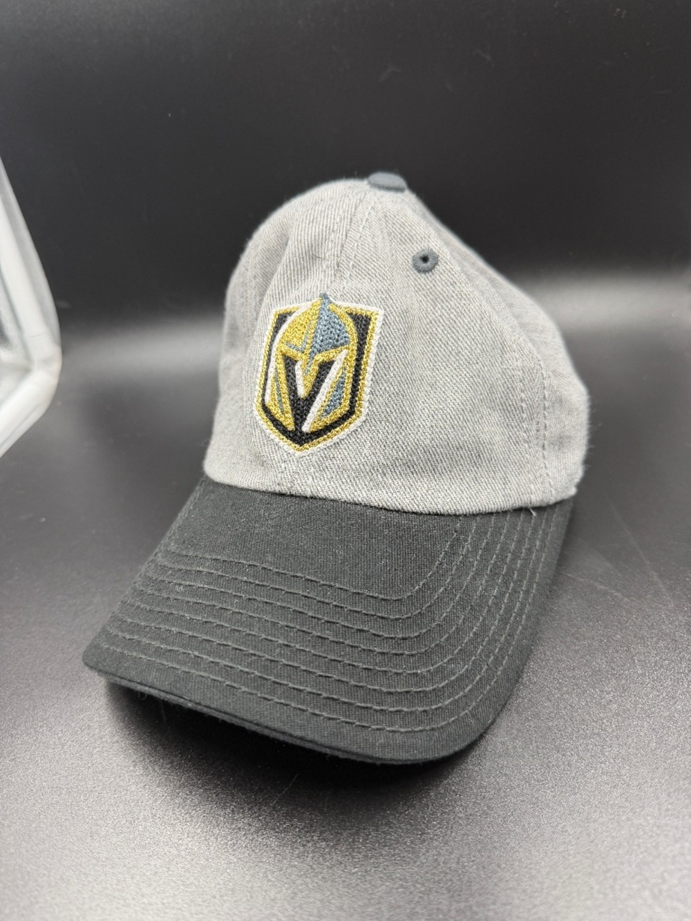 Vegas Golden Knights Youth Adjustable Hat Black Gray NHL Licensed Hockey Cap